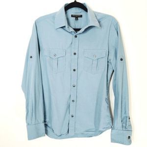 Banana Republic Men's Blue Dress Shirt S